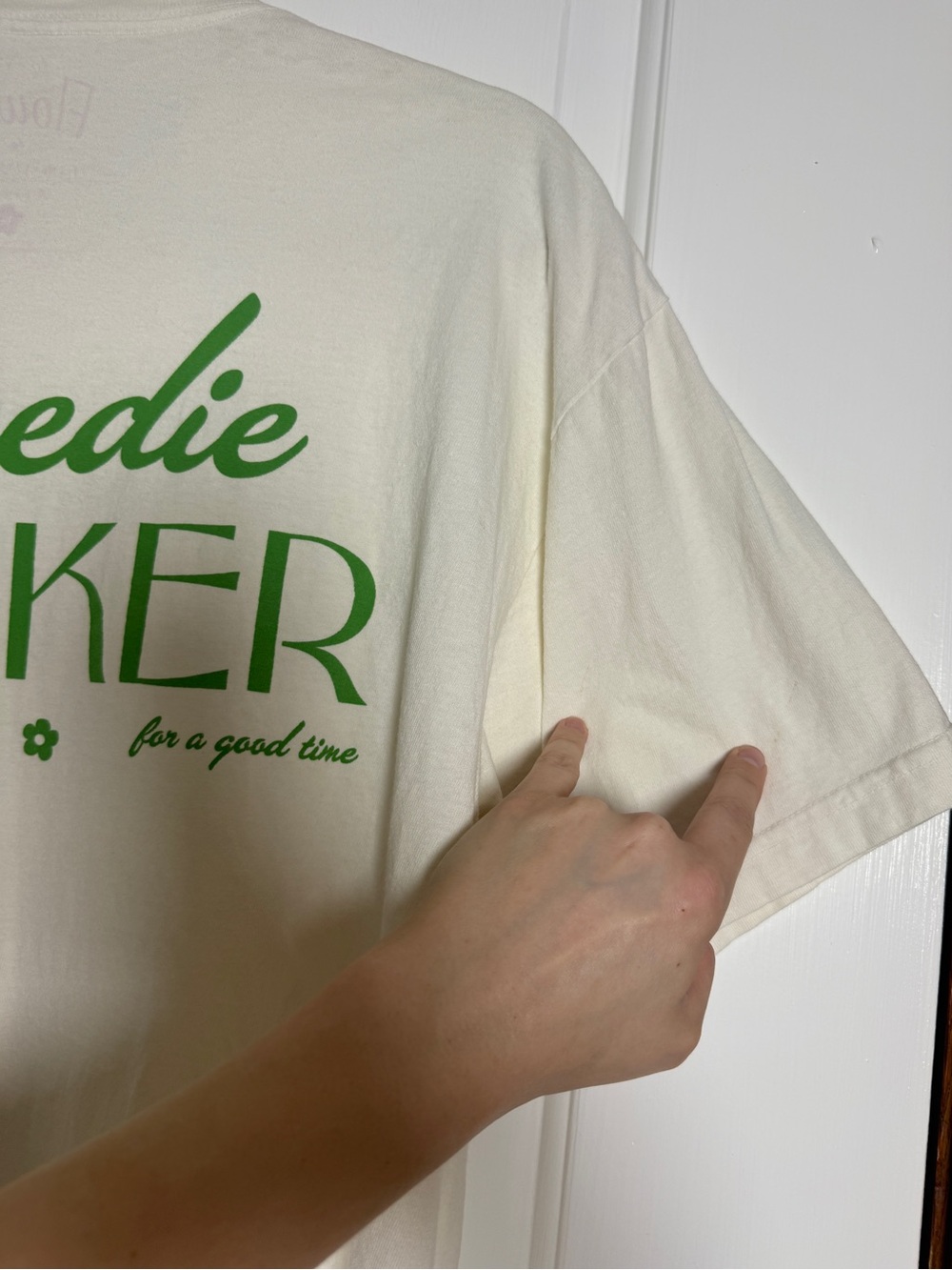 Edie Parker Flower oversized tee size M - Picture 10 of 11
